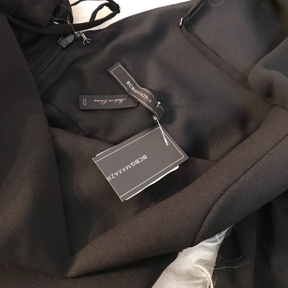 BCBGMaxAzria Pamella Cold Shoulder Dress In Black - Picture 6 of 6